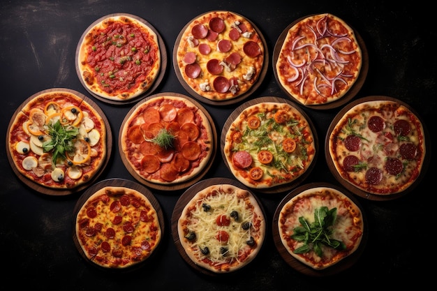 Menu offers six pizzas 1 Pepperoni 2 Bacon 3 Margarita 4 BBQ chicken with olives 5 Seafood