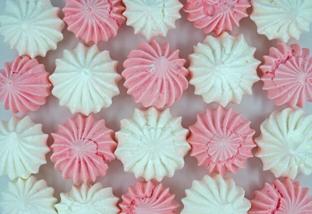 Meringue cookies background