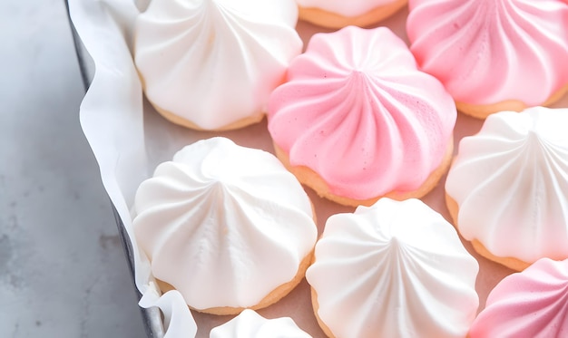 Photo meringue cookies