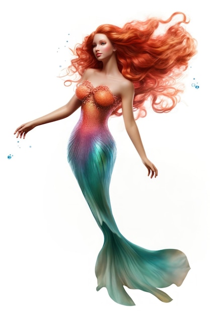 Photo mermaid adult toy white background