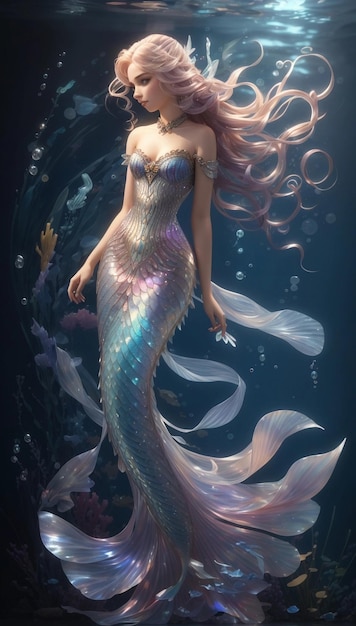 Mermaid Majesty Lustrous Scales and Ocean Realm