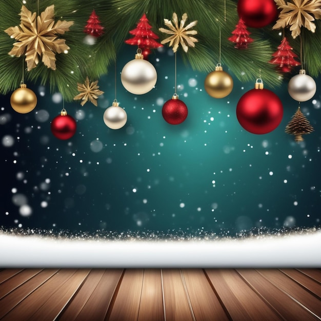 Merry christmas 3d illustration background