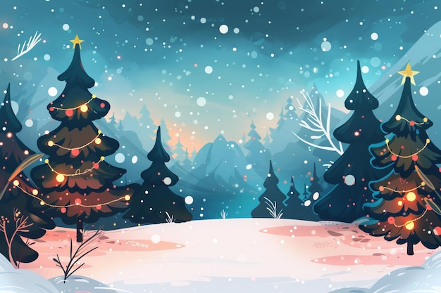 Merry Christmas background Vector illustration with Christmas elements