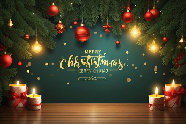 merry christmas banner template