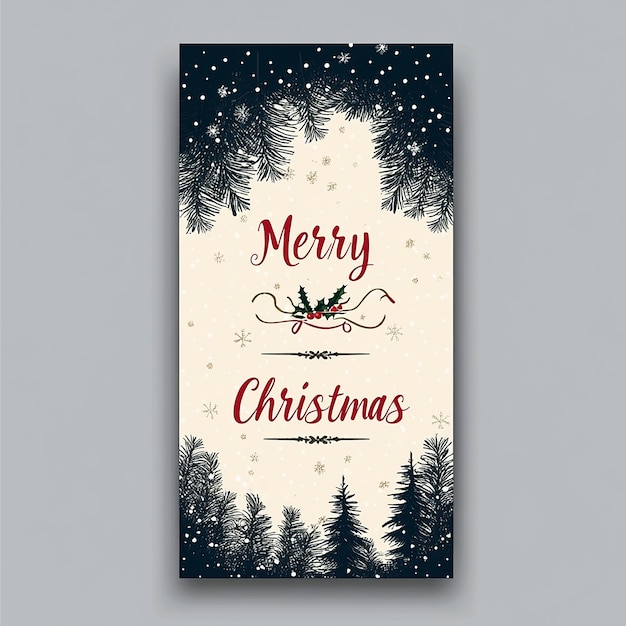 Photo merry christmas banner template