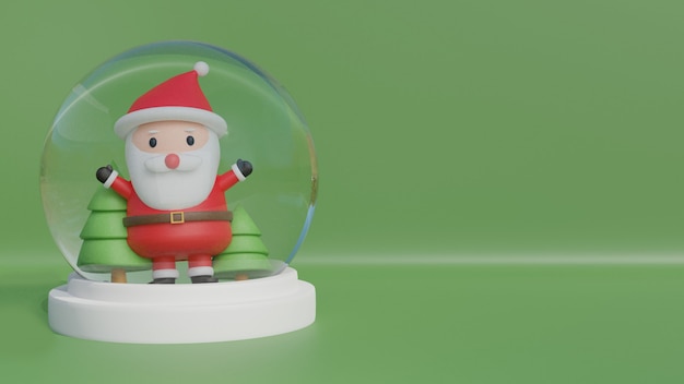 Merry Christmas ,  Christmas celebrations with Santa clause and penguin with podium for a product  .  .