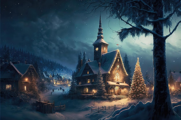 Merry Christmas Environment Background Image