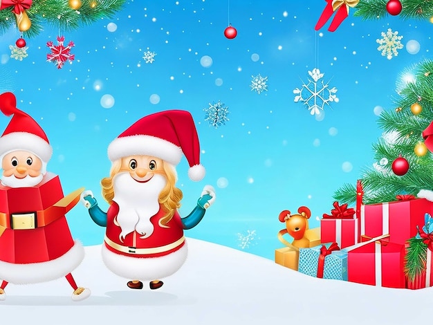 merry christmas and happy new year background