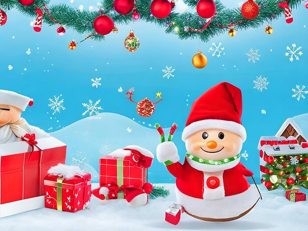 merry christmas and happy new year background