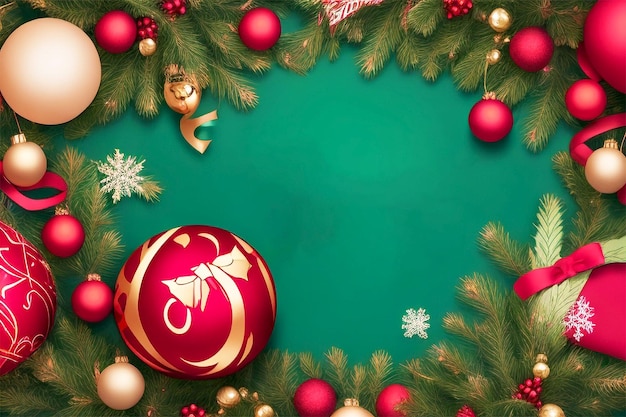 merry christmas and happy new year banner template with christmas tree