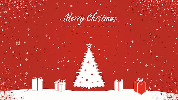 Merry Christmas happy new year greeting card