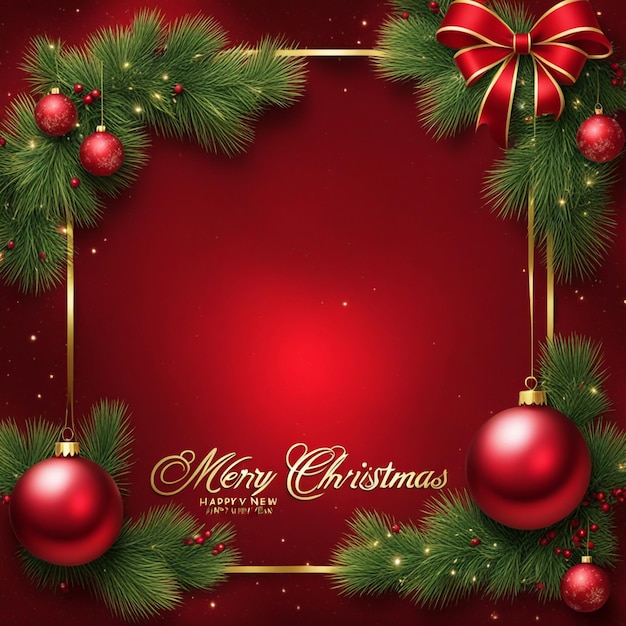 Merry christmas and happy new year wallpaper 2024