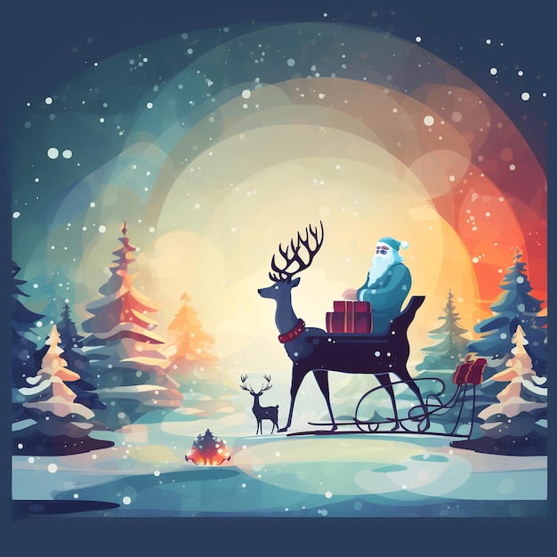 Merry Christmas Holiday Vacation Winter Background Festive Seasonal Delight