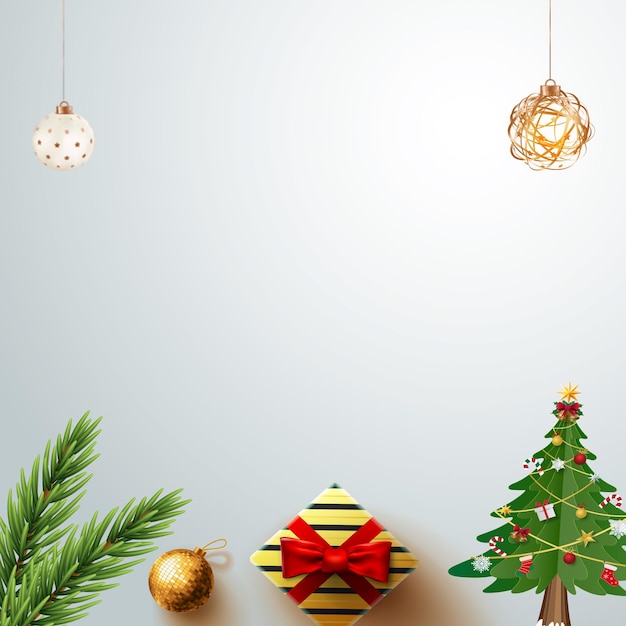 Merry christmas premium background design