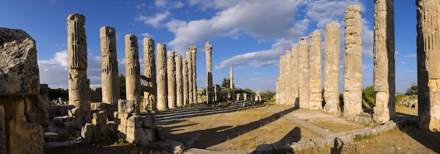 Mersin Turkey August 10 2021 Uzundzhaburch ancient city ruins in Mersin province