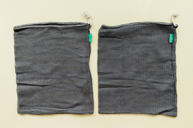 Mesh eco bags for shopping fruits and vegetables