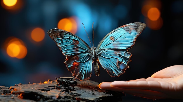 Mesmerising butterfly photography created with generative AI technology