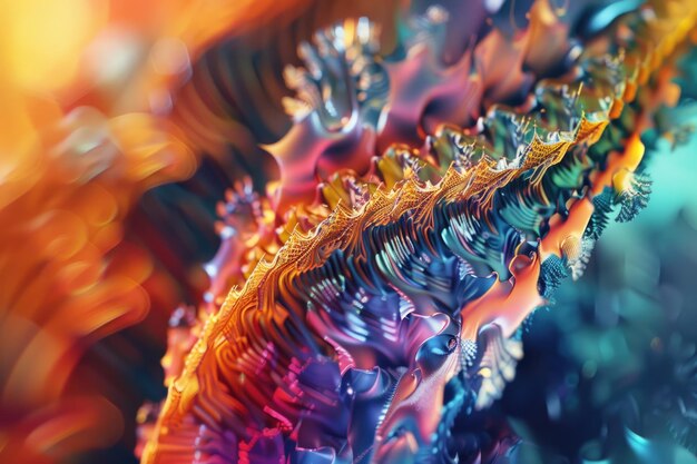 A Mesmerizing 3D Abstract Multicolor Visualization