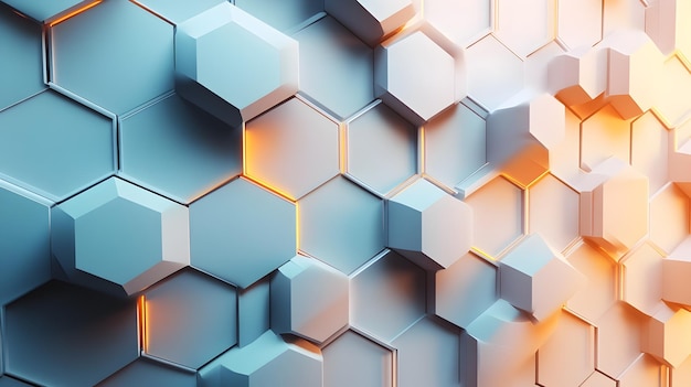 Mesmerizing Abstract Hexagonal Geometric Pattern Backdrop