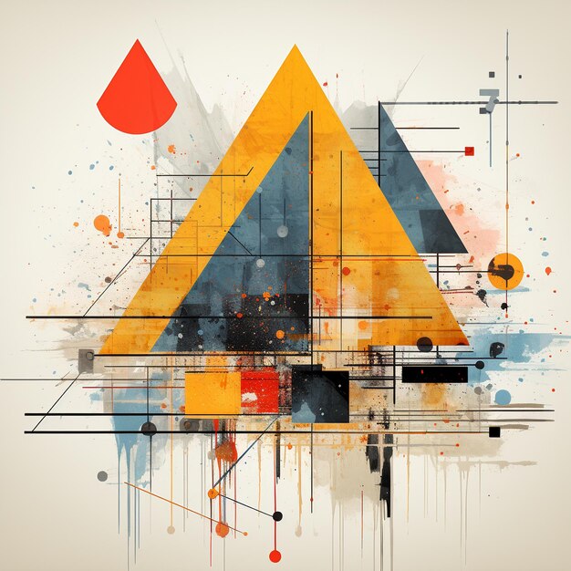 Mesmerizing abstract illustrations with geometric shapes