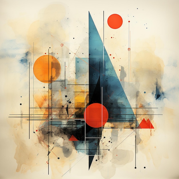 Mesmerizing abstract illustrations with geometric shapes