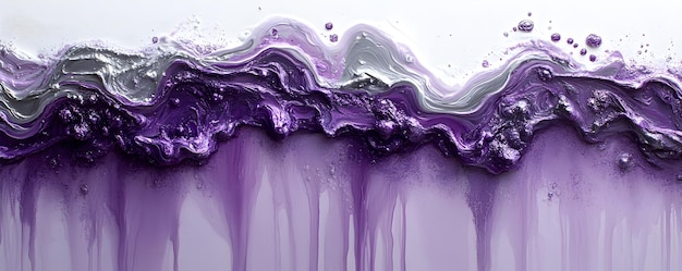 Mesmerizing Abstract Swirls of Vibrant Lavender and Violet Fluid Motion