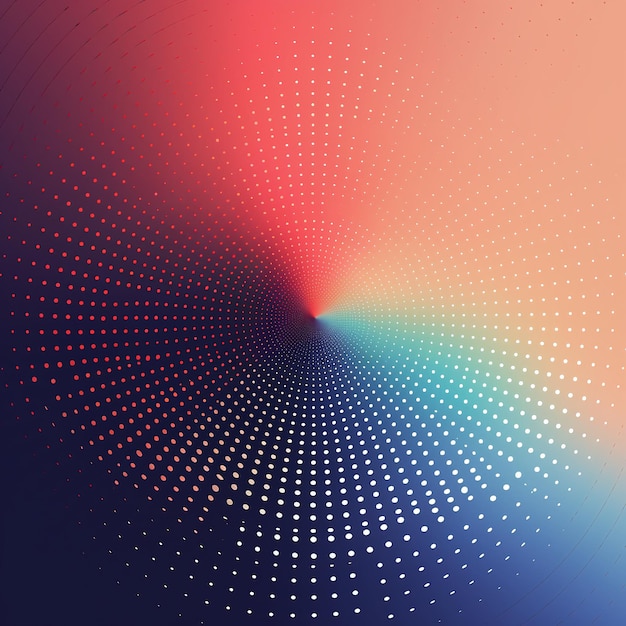 Photo a mesmerizing abstract vector design with a vibrant swirling pattern of colorful dots perfect for modern backgrounds digital art and graphic design projects