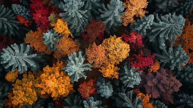 Photo mesmerizing autumn hues and vibes