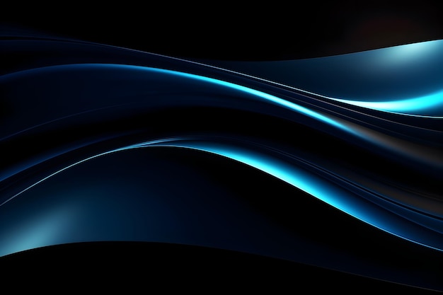 Mesmerizing Blue WavesAn Abstract Futuristic Texture with Dynamic Curves and Blurs