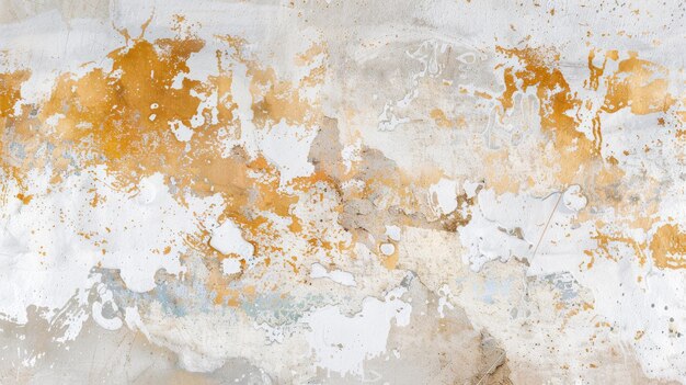 A mesmerizing capture of a ruststained corroded metal surface revealing layers of orange white and gray reminiscent of a weathered abstract painting