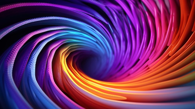 Mesmerizing Colorful Spirals