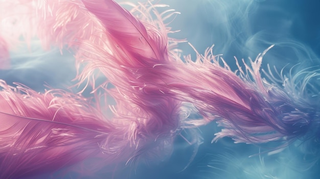 A mesmerizing display as the feather boa flutters and floats like a ballerina in the wind