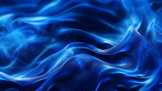 Mesmerizing Fluid Motion in Vibrant Shades of Blue