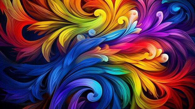 Mesmerizing fractal art in vivid colors