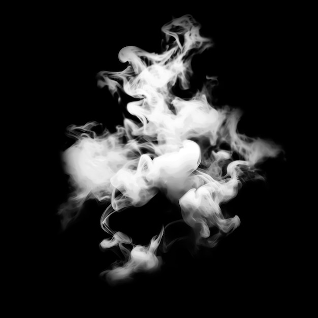 A mesmerizing image of swirling smoke in high contrast black and white