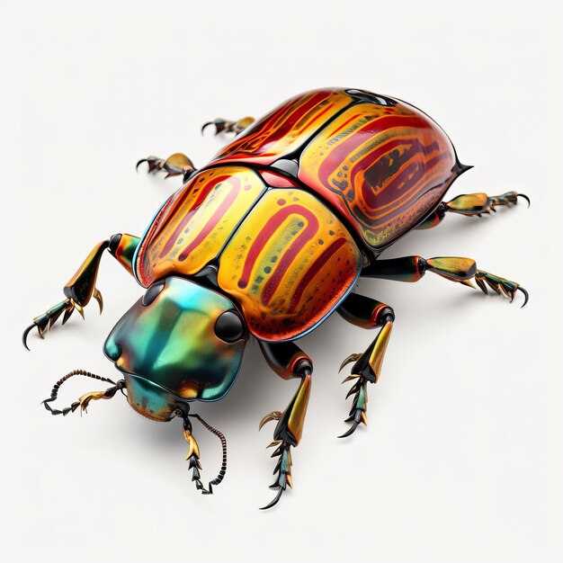 Mesmerizing June Bugs In 3d Realism