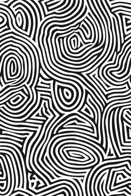 Mesmerizing Monochrome Maze A Captivating Optical Illusion