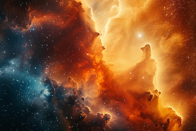 Mesmerizing Nebula Cloudscape Wonders of the Universe