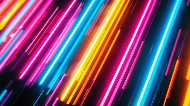 Photo mesmerizing neon light patterns image