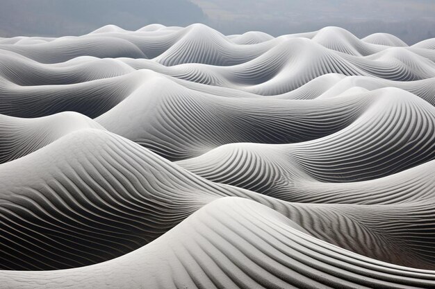 A mesmerizing pattern of waves rolling