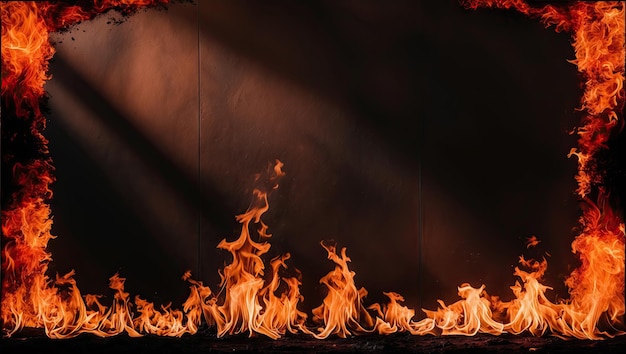 Photo a mesmerizing portrait of flames in a minimalist photography style captured in ultrahigh detailed