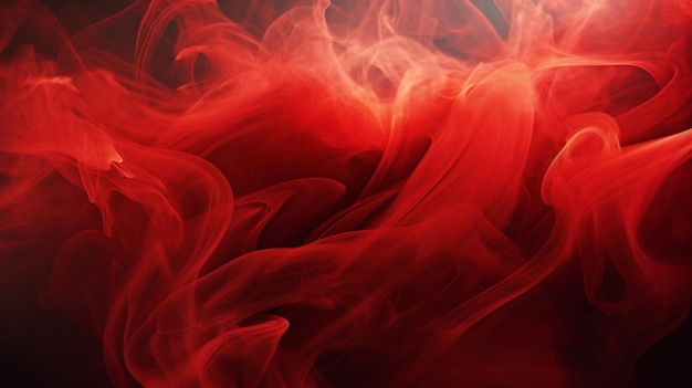 a mesmerizing red smoke background AI generated