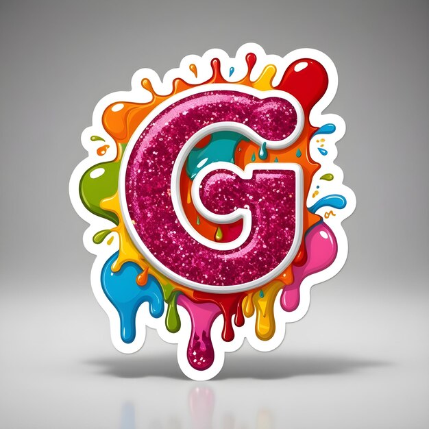 Photo a mesmerizing rendering illustration of masterpiece cute letter g