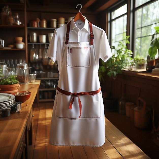 Photo a mesmerizing simple chef apron design