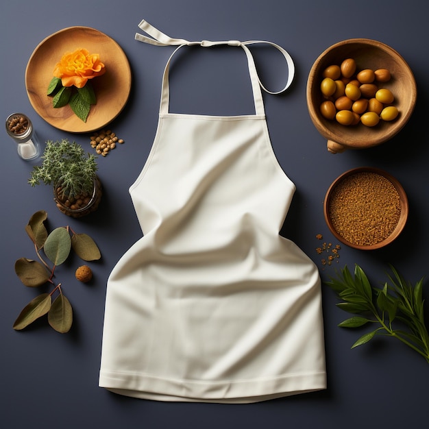 Photo a mesmerizing simple chef apron design