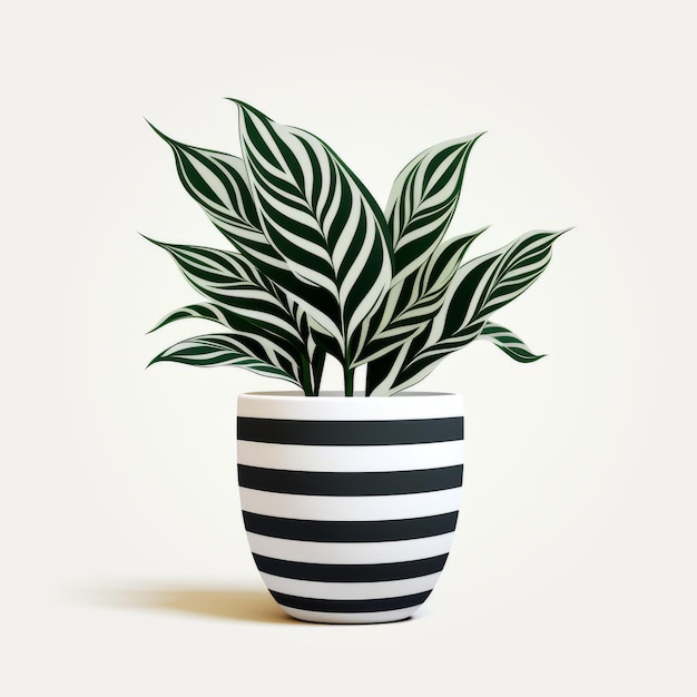 Mesmerizing Tegusus Plant In Pot With Expressive Light And Shadow