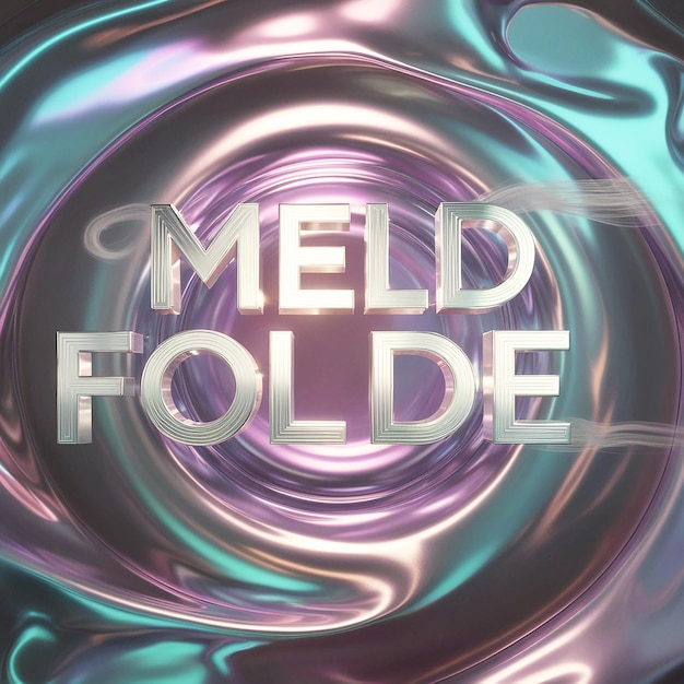 Photo a mesmerizing text effect overlays a metallic