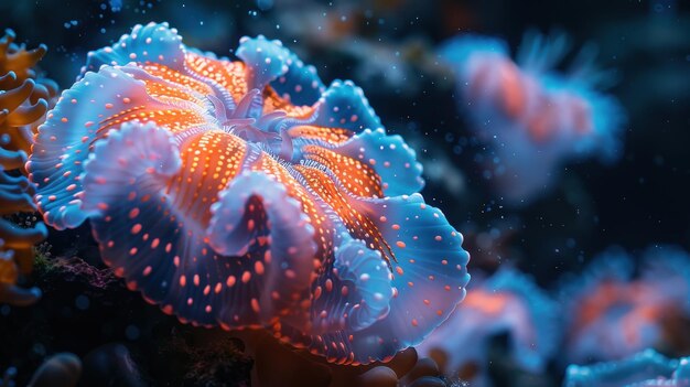 Mesmerizing Underwater Creatures Illuminated in the Deep Sea