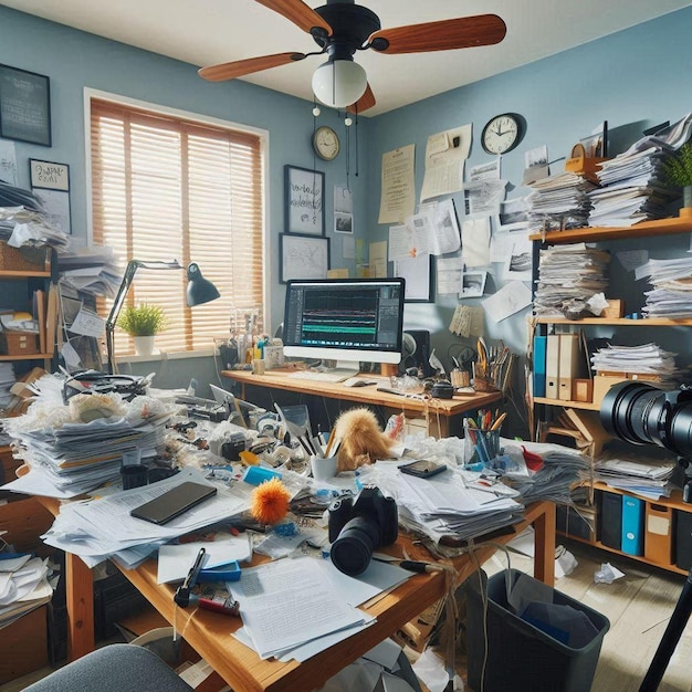 Photo messy office