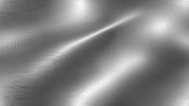 Metal background or texture of brushed steel plate with reflections Iron plate and shiny